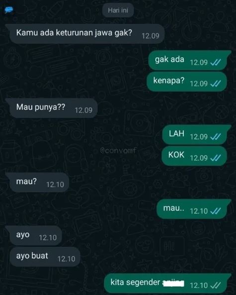 chat lempar jokes receh © berbagai sumber chat lempar jokes receh © berbagai sumber