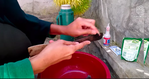 Cara mengubah spatula kayu hitam menjadi bersih seperti baru, cuma pakai tiga bahan dapur