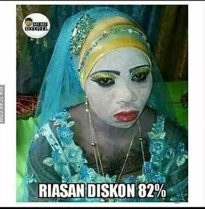 potret kocak orang gagal make up Berbagai sumber
