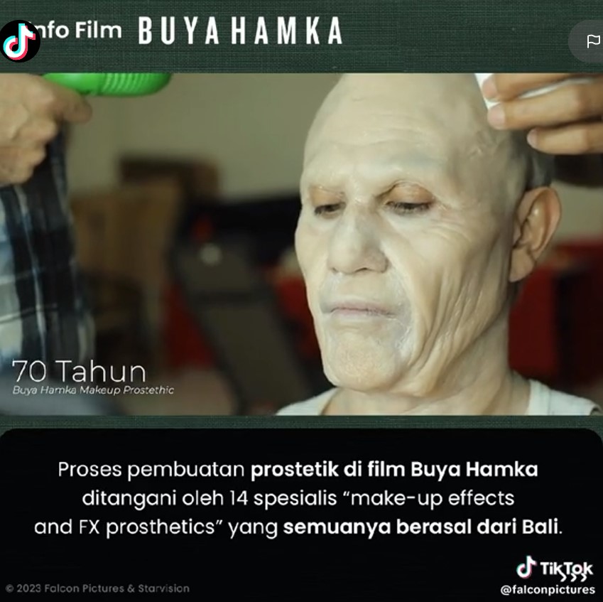 9 Transformasi wajah Vino G Bastian hingga plek ketiplek Buya Hamka, riasannya digarap 14 seniman Bali