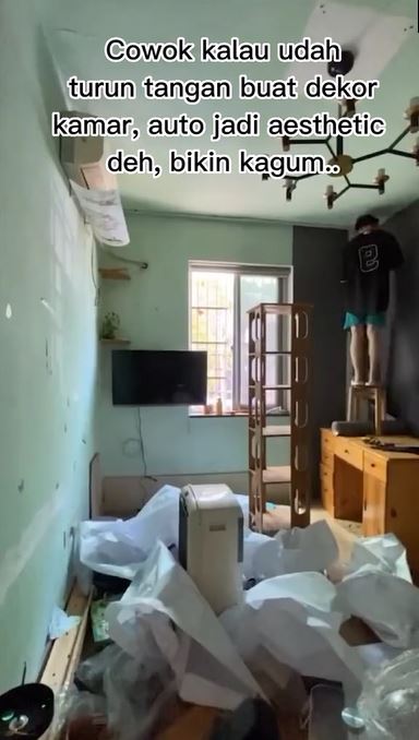 Makeover kamar cowok intagramable TikTok