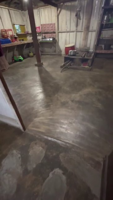 dapur dari kayu © TikTok 