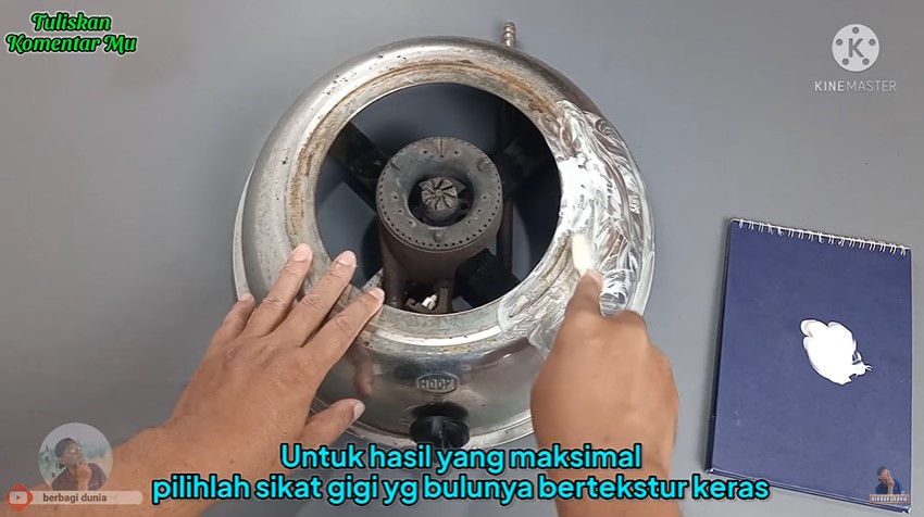Cara jitu bersihkan body kompor yang sudah berkarat, cuma pakai satu bahan