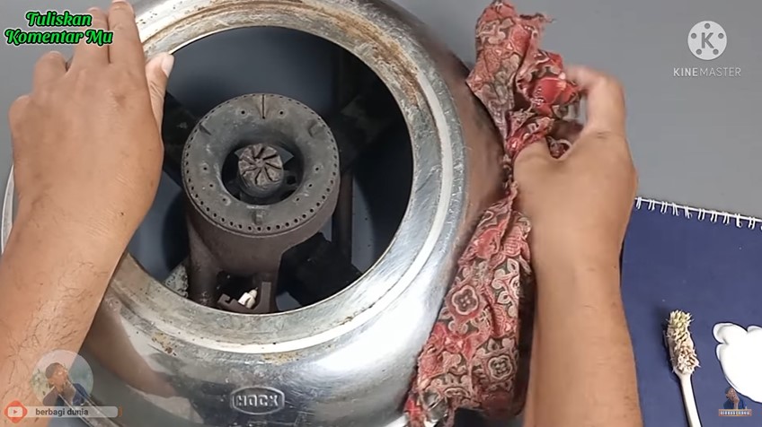 Cara jitu bersihkan body kompor yang sudah berkarat, cuma pakai satu bahan