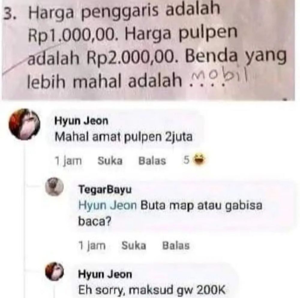 warga facebook asal komen © Berbagai sumber