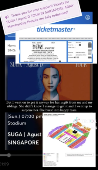 Momen wanita rela war tiket konser Suga BTS demi beri hadiah sang ART, aksinya tuai pujian