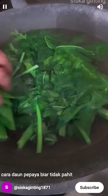 Pakai satu bahan dapur, ini trik merebus daun pepaya agar cepat empuk dan antipahit