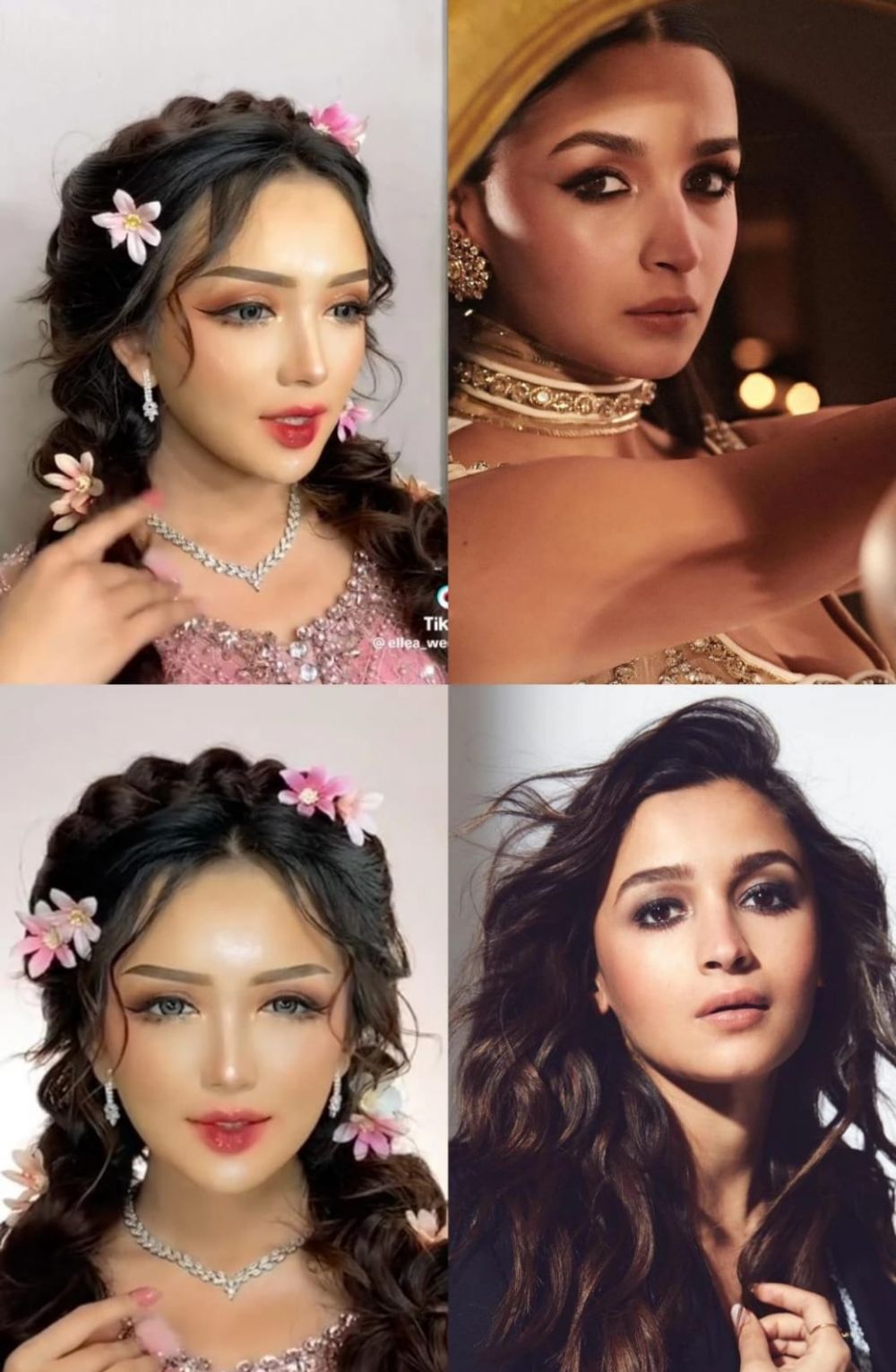 8 Transformasi wanita dirias MUA dengan makeup look Korea ini hasilnya disebut mirip Alia Bhatt