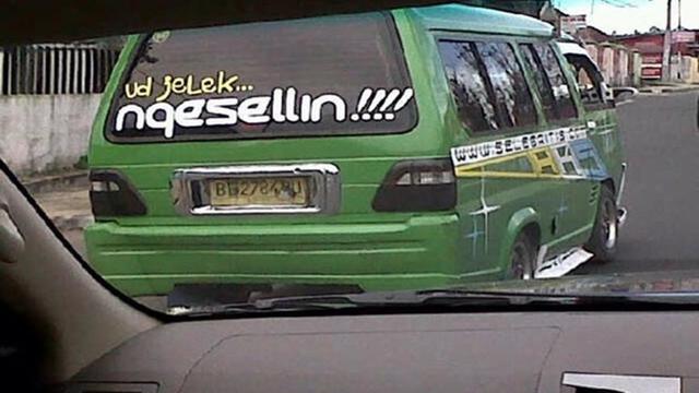 tulisan lucu angkot © berbagai sumber