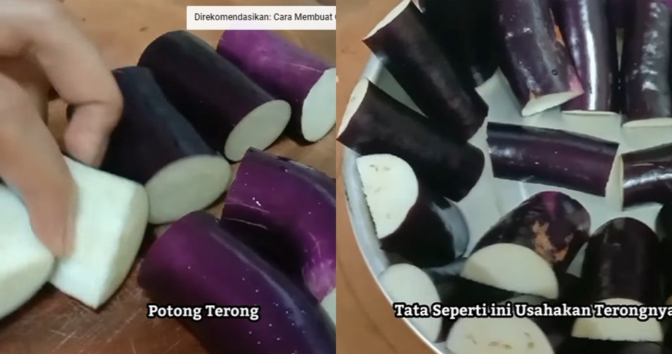 Cuma 8 menit, ini trik kukus terong agar teksturnya empuk dan tetap ungu