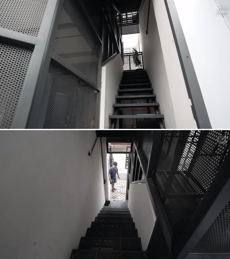 rumah mungil gaya industrial © YouTube