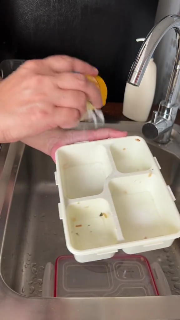 Bukan pakai jeruk nipis, ini trik ampuh mencuci kotak makan agar bersih maksimal dan kesat lagi