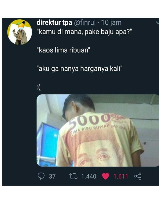 11 tulisan aneh di baju ini ngawurnya minta ampun © berbagai sumber