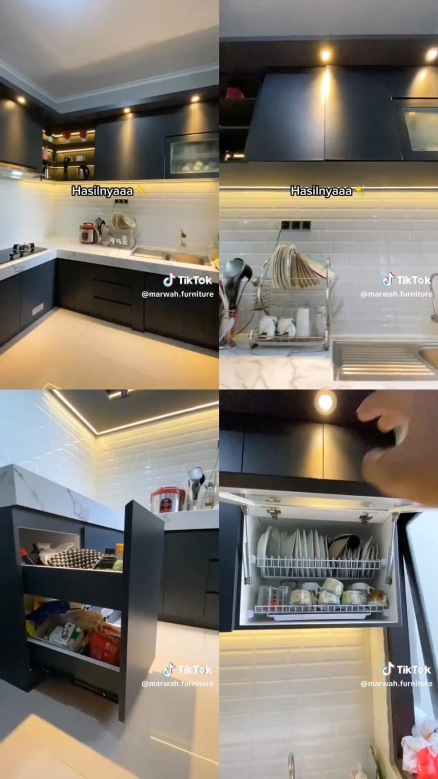 perubahan dapur pasca dimakeover ini bak dapur modern di master chef © TikTok