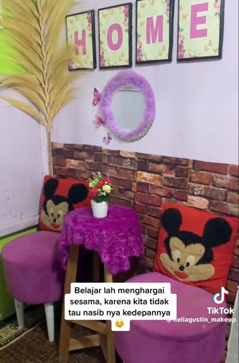 potret hunian sederhana tembok triplek © TikTok