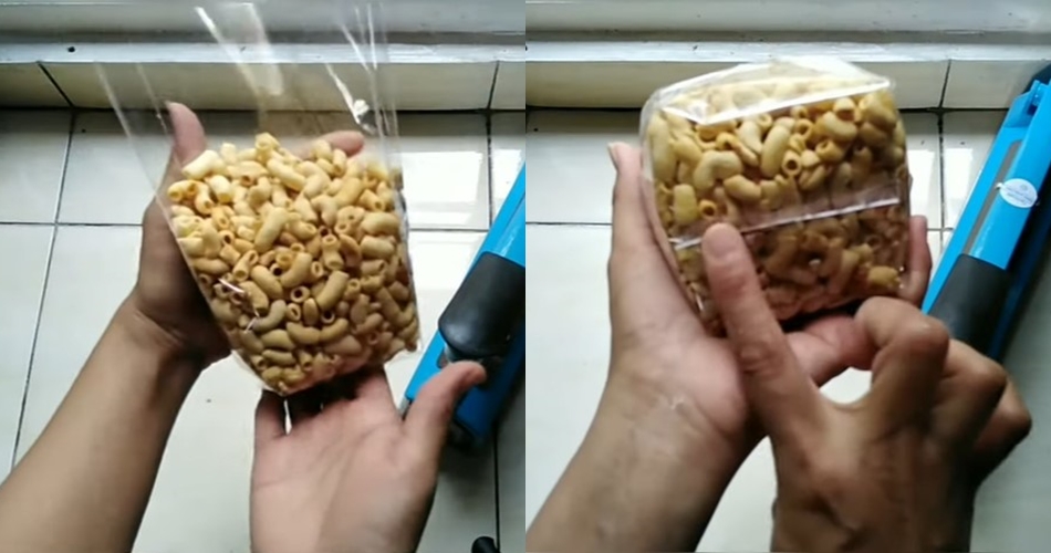Cuma pakai plastik bening biasa, begini 7 trik bikin kemasan makanan yang bisa berdiri