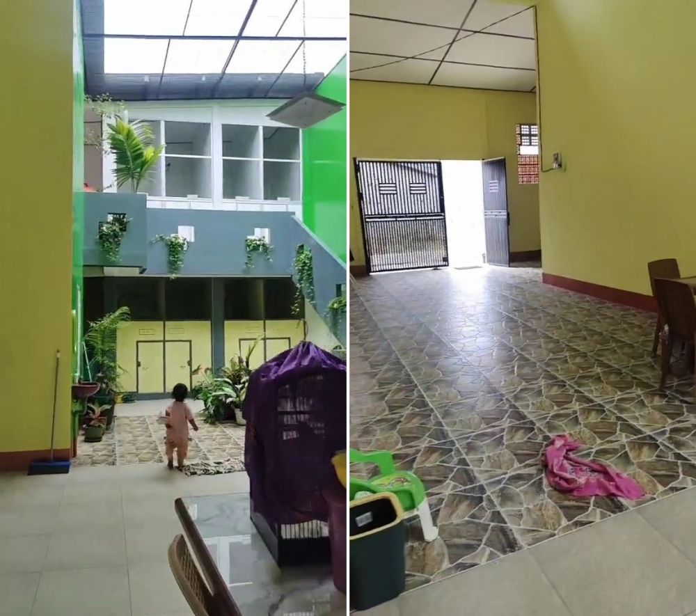 rumah aneh buka pagar langsung dapur © TikTok rumah aneh buka pagar langsung dapur © TikTok