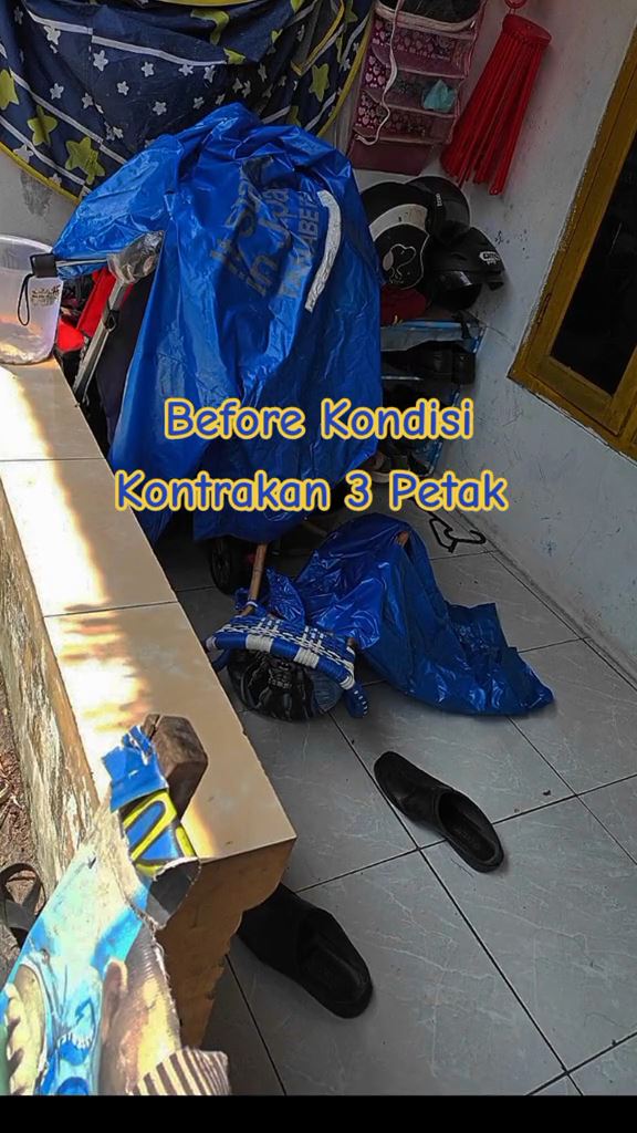 makeover kontrakan tiga petak © TikTok makeover kontrakan tiga petak © TikTok