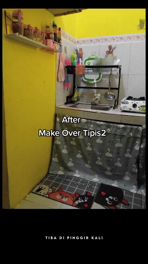 makeover kontrakan tiga petak © TikTok makeover kontrakan tiga petak © TikTok