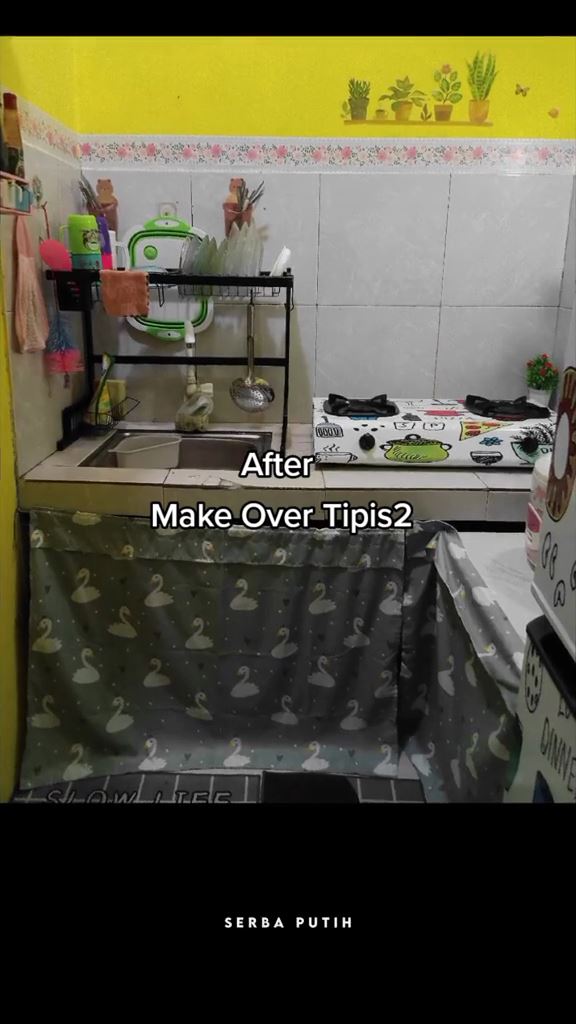 makeover kontrakan tiga petak © TikTok makeover kontrakan tiga petak © TikTok