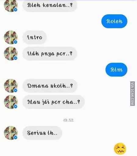 Chat lucu ngajak kenalan Berbagai sumber