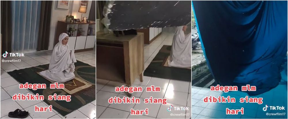 cara bikin adegan seram di sinetron © TikTok cara bikin adegan seram di sinetron © TikTok
