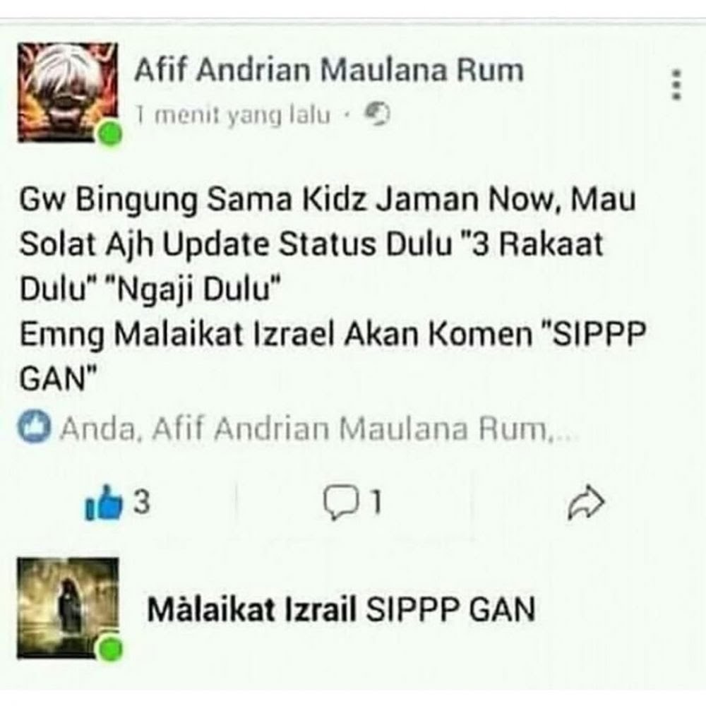 11 status lucu nyinggung tantangan ini isinya ngaco abis © berbagai sumber