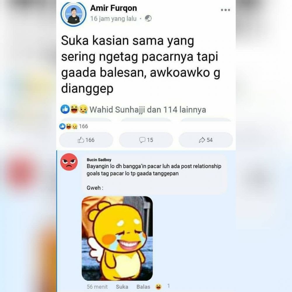 11 status lucu nyinggung tantangan ini isinya ngaco abis © berbagai sumber