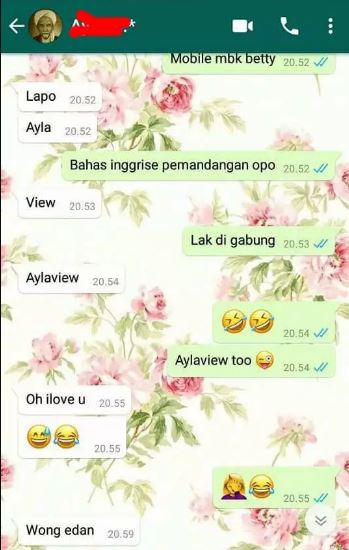 chat lucu tebak-tebakan receh Berbagai sumber