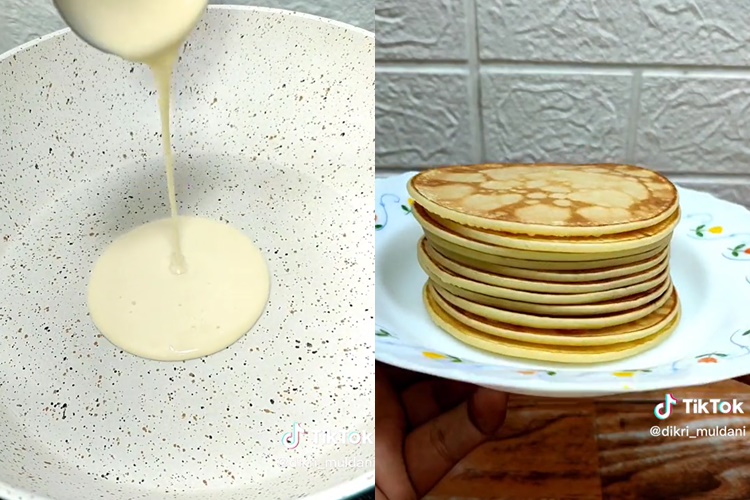 Tanpa soda kue, begini cara membuat pancake agar tetap mengembang  sempurna