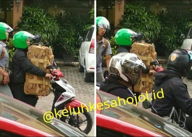 ojek online bawa penumpang dan barang © Instagram