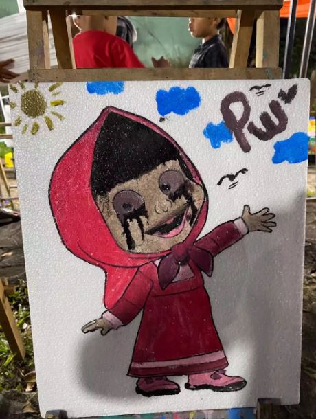 Potret kocak hasil mewarnai kartun anak Berbagai sumber Potret kocak hasil mewarnai kartun anak Berbagai sumber