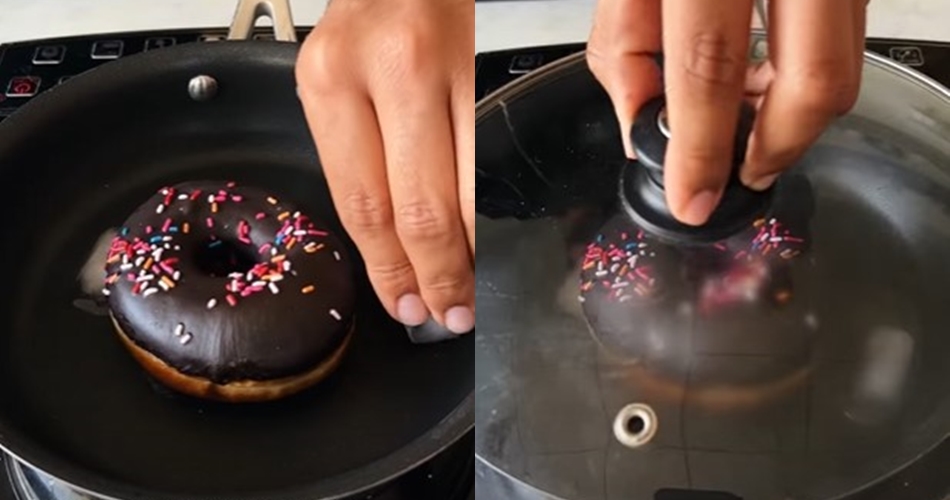 Cuma pakai teflon, begini cara menghangatkan donat agar empuk lagi tanpa gosong