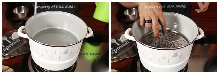 Tanpa disiram dan diaduk, cara menanak nasi ala rumah makan Padang ini cepat dan hemat gas