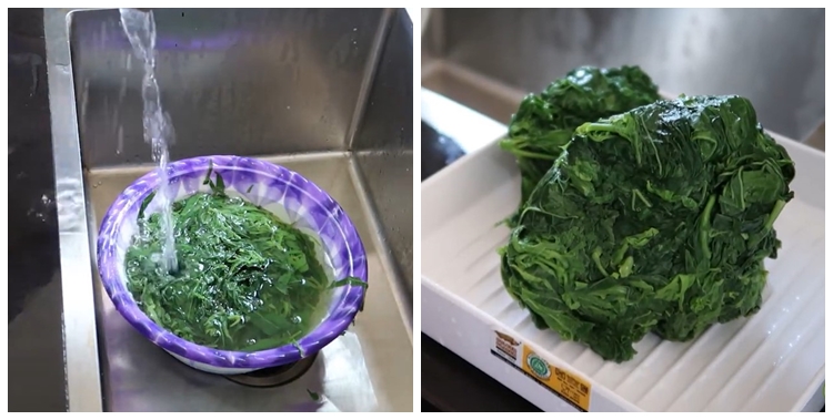 Cuma pakai satu alat dapur, ini trik merebus daun singkong agar warnanya tetap hijau