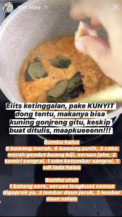 Masakan opor ayam ala 11 seleb, punya Ussy Sulistiawaty pakai resep turun temurun