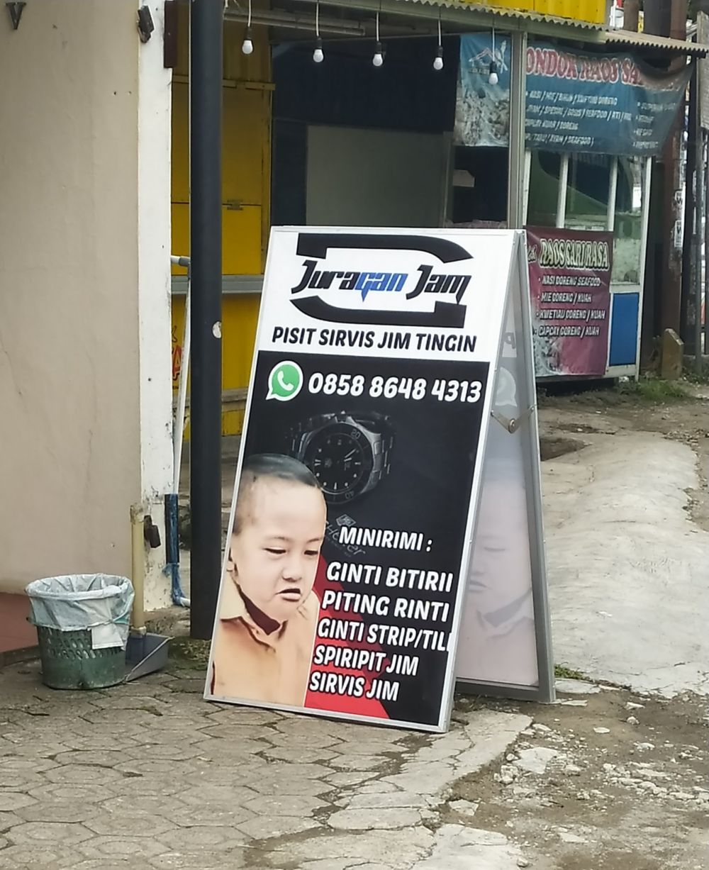 tulisan lucu di promosi jasa © berbagai sumber