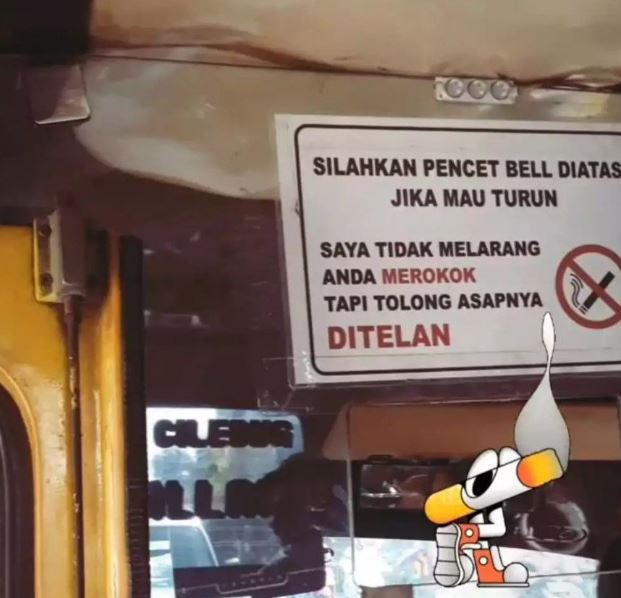 Tulisan di angkot Berbagai sumber Tulisan di angkot Berbagai sumber