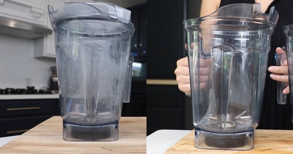 Cara mudah cuci gelas blender kusam tanpa nyala mesin agar berkilau lagi, cuma pakai 2 bahan dapur
