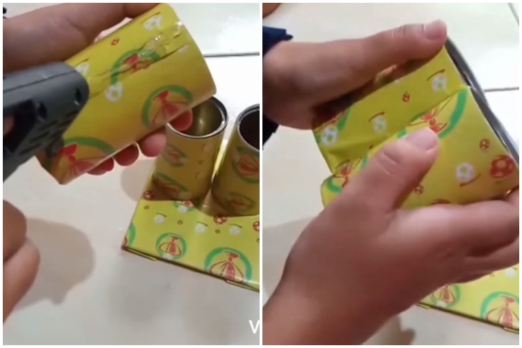 Cara unik bikin tempat sendok dari sampah dapur, murah meriah dan gampang ditiru