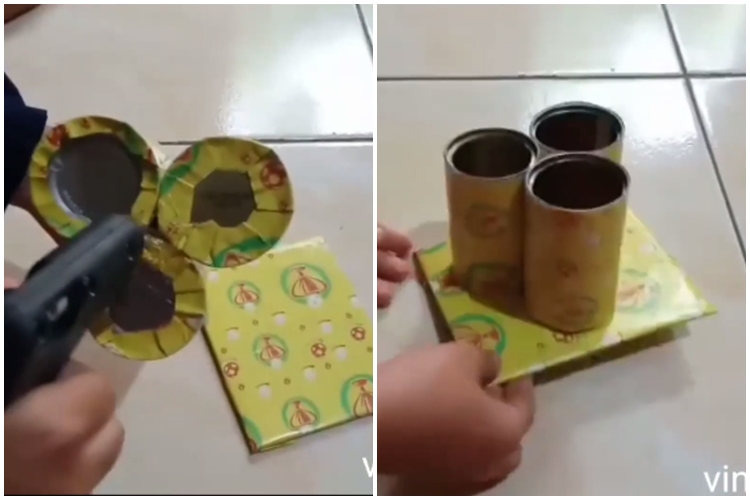 Cara unik bikin tempat sendok dari sampah dapur, murah meriah dan gampang ditiru