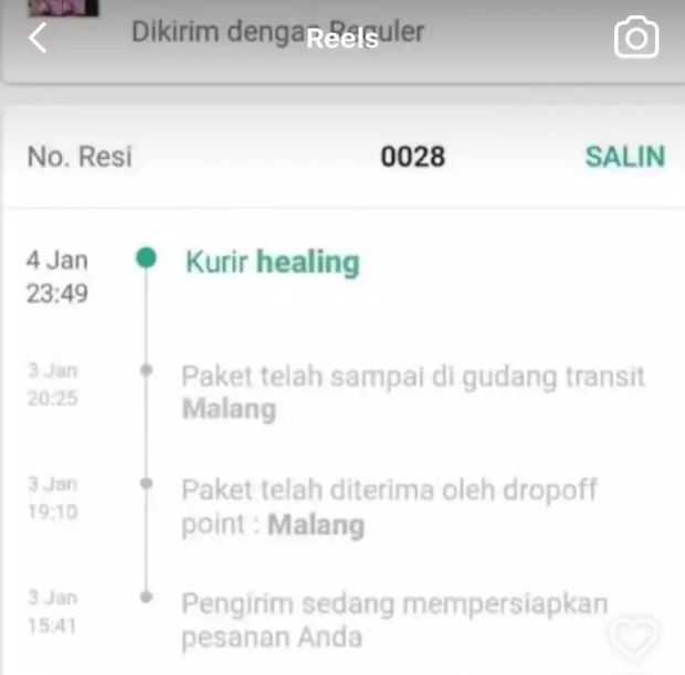 status pengiriman online shop Berbagai sumber