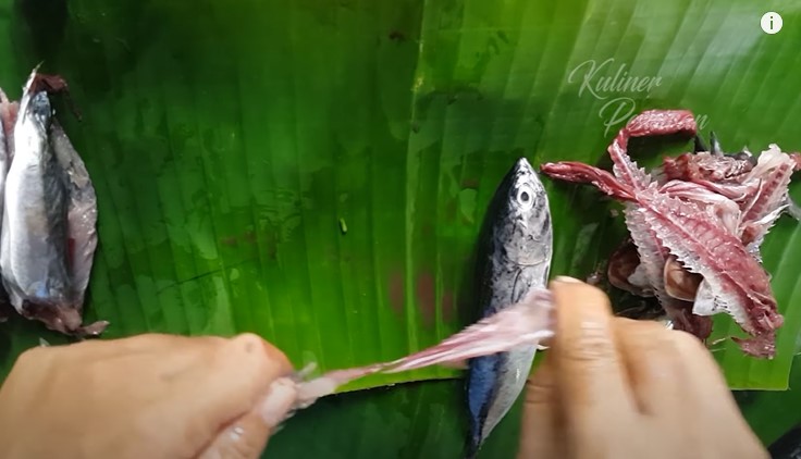 Tak perlu pakai pisau, begini cara mengeluarkan tulang ikan tongkol tanpa membelah dagingnya