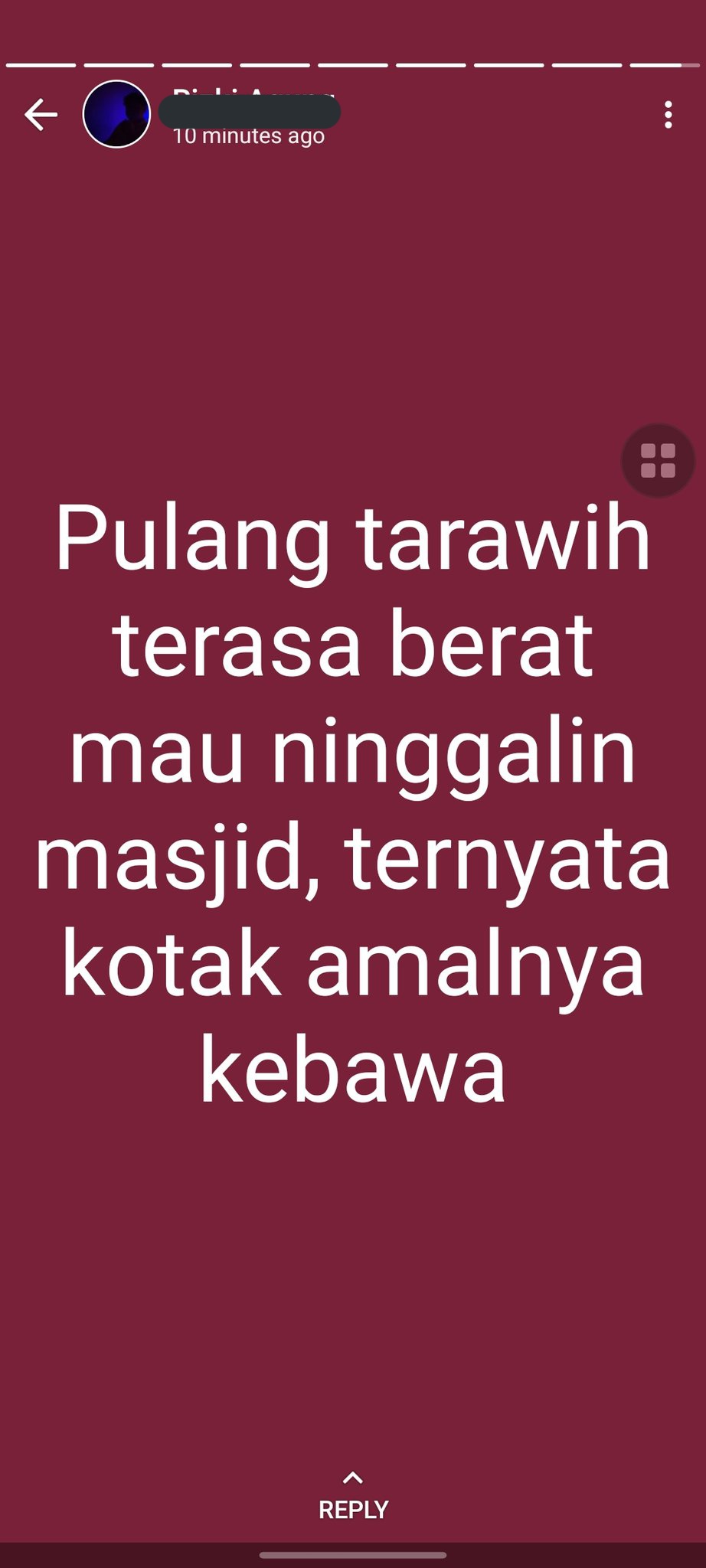 status bapak tentang puasa © Twitter