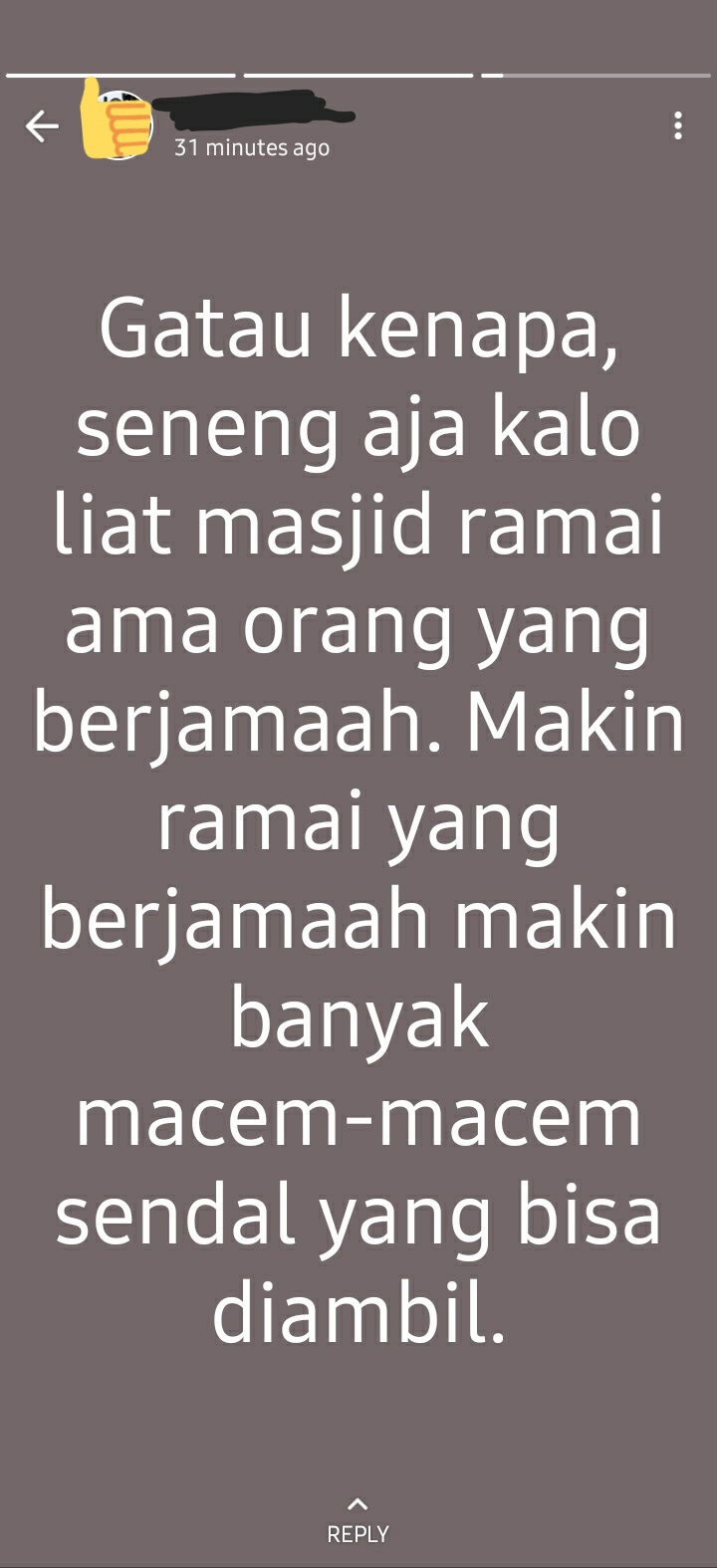 status bapak tentang puasa © Twitter