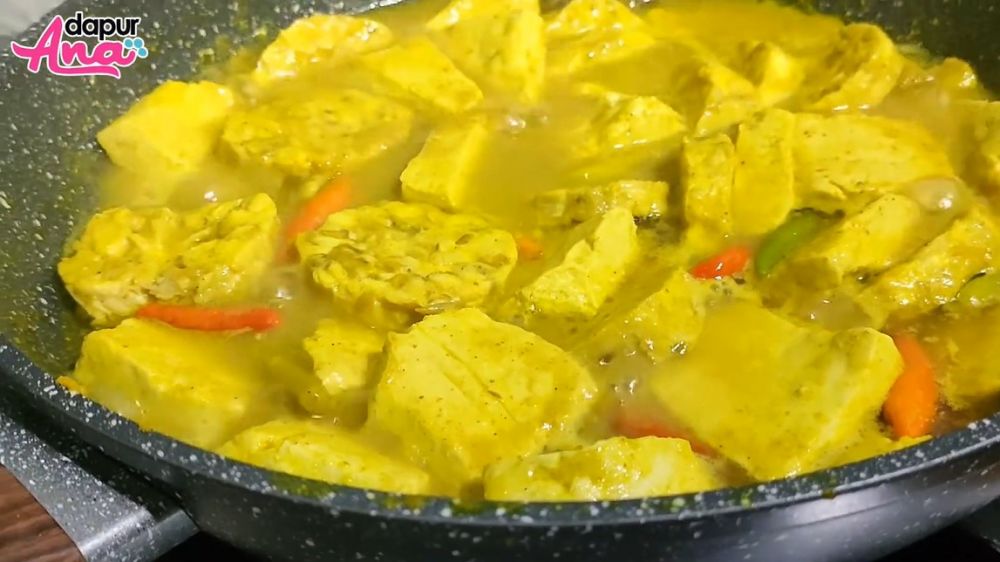 Tanpa digoreng, ini trik masak opor tahu tempe agar tidak hancur dan bumbu meresap sempurna