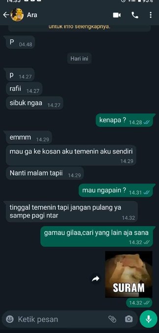 Chat lucu ngajak selingkuh Berbagai sumber