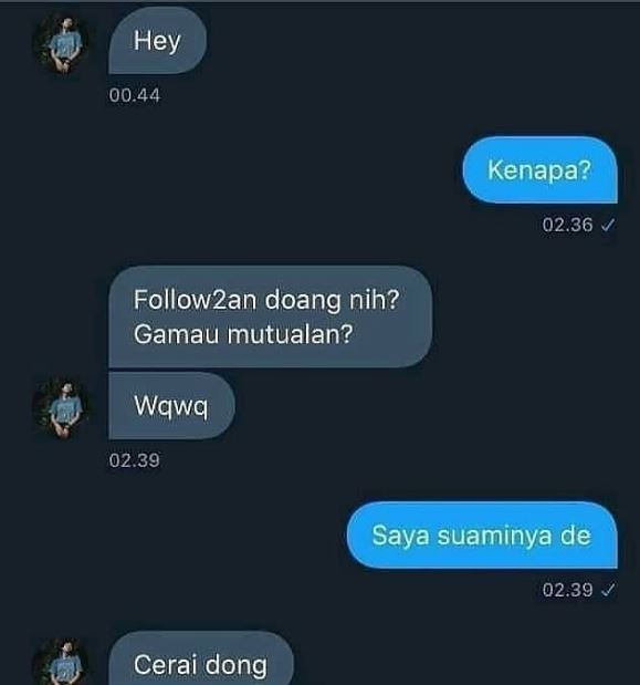 Chat lucu ngajak selingkuh Berbagai sumber