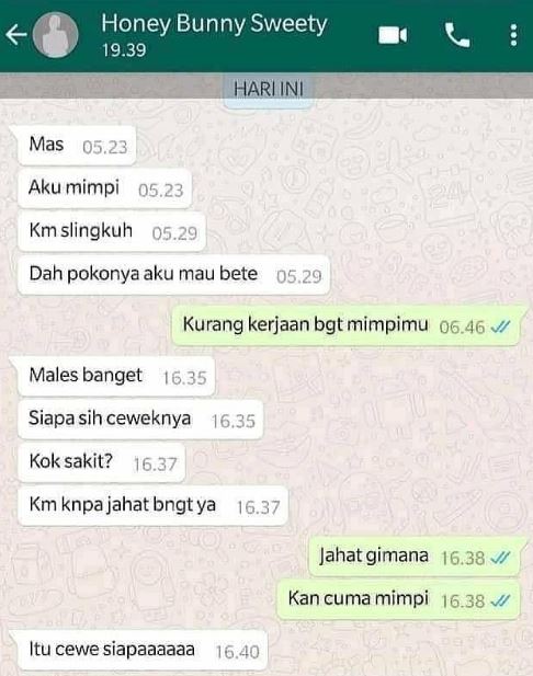 Chat lucu ngajak selingkuh Berbagai sumber