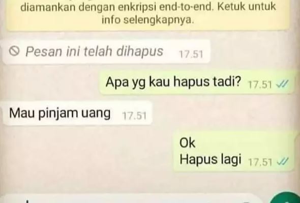 chat lucu teman pinjam duit Berbagai sumber